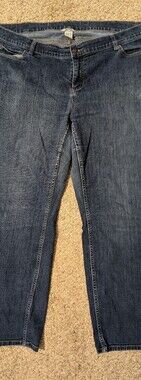 Duluth Trading Co Slim Fit Jeans Dark Wash Size 22WX31